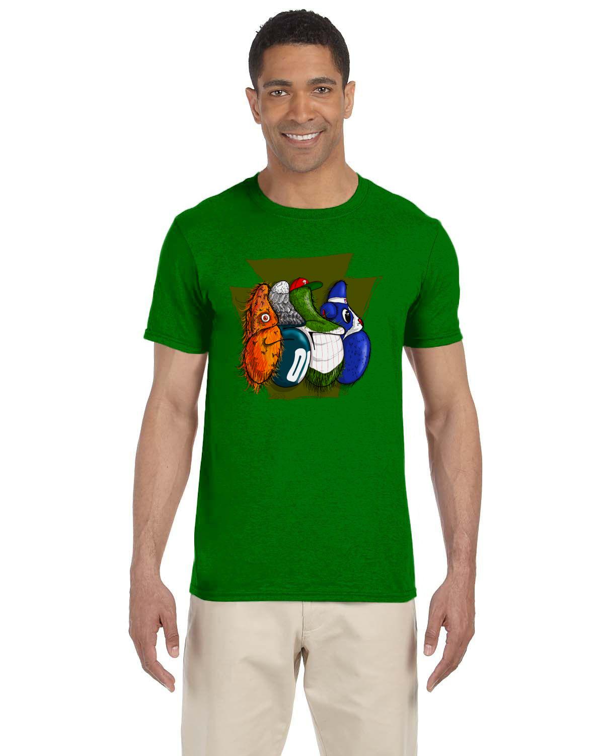 Philly Throw Keystone Tee (Gildan Adult Softstyle 7.5 oz./lin. yd. T-Shirt | G640)