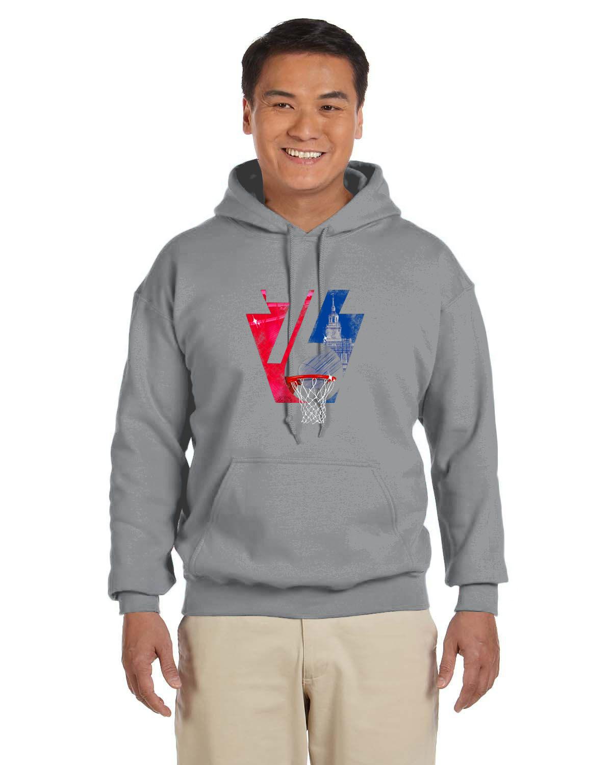 Phila 76 Keystone Hoodie (Gildan Adult Heavy Blend 13.3 oz./lin. yd., 50/50 Hood | G185)