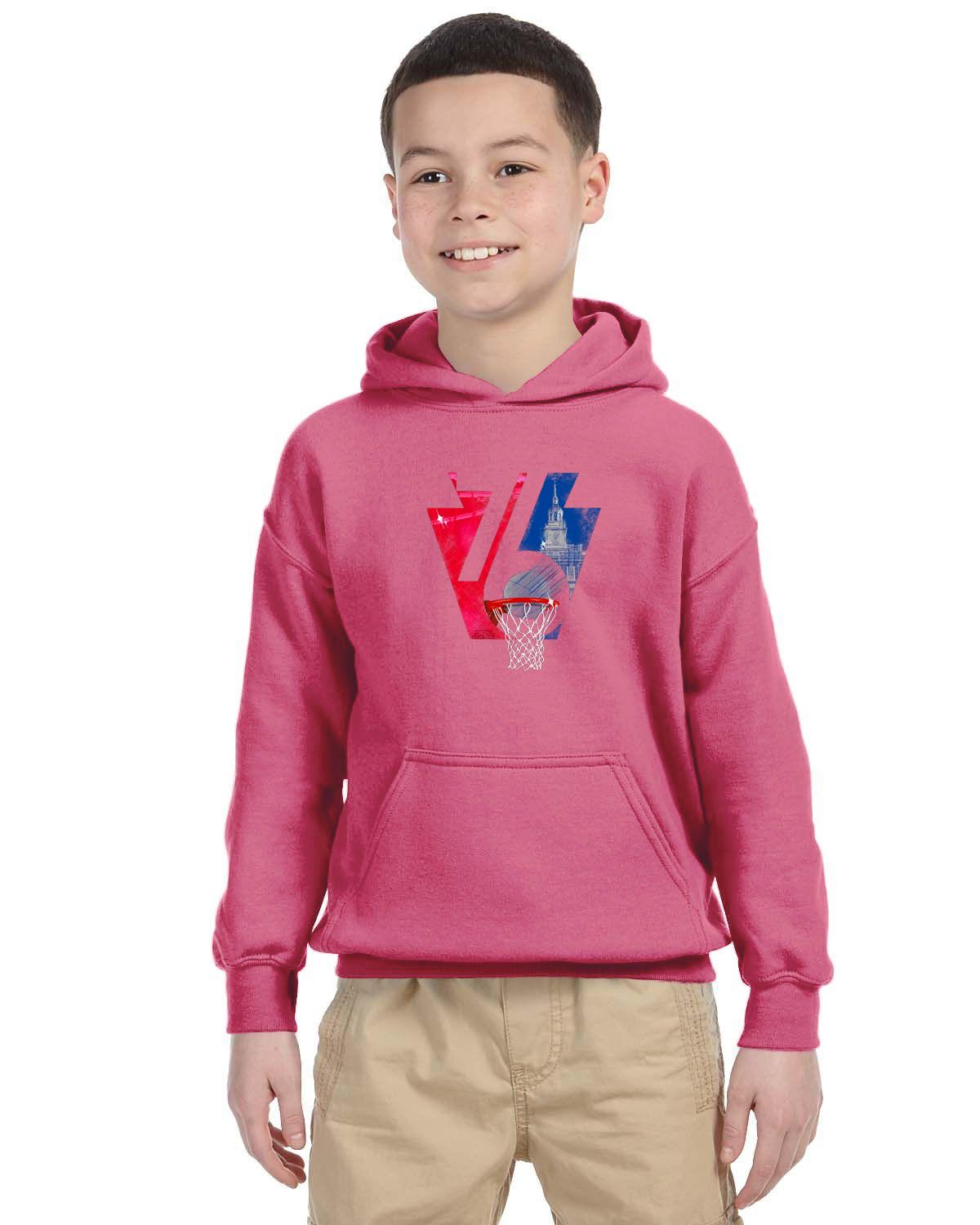 Phila 76 Keystone Youth Hoodie (Gildan Youth Heavy Blend 13.3 oz./lin. yd., 50/50 Hood | G185B)