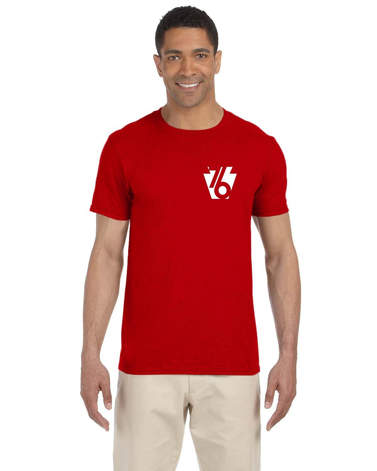 White 76 Keystone (Gildan Adult Softstyle 7.5 oz./lin. yd. T-Shirt | G640)