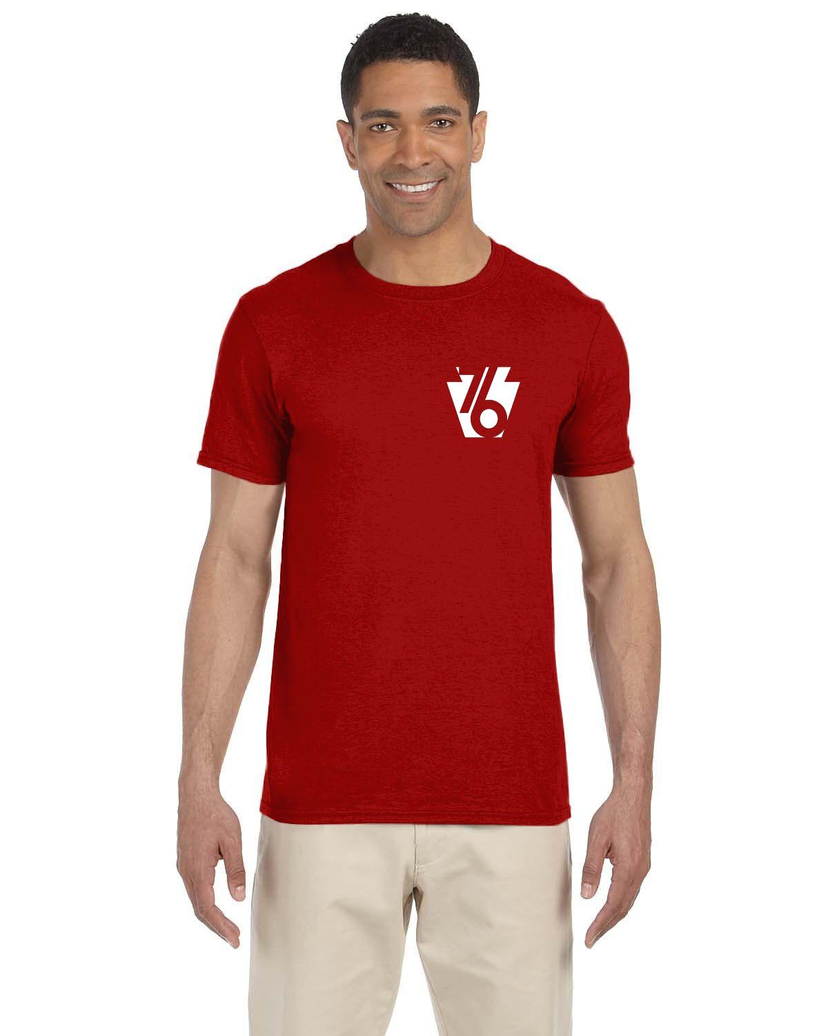 White 76 Keystone (Gildan Adult Softstyle 7.5 oz./lin. yd. T-Shirt | G640)