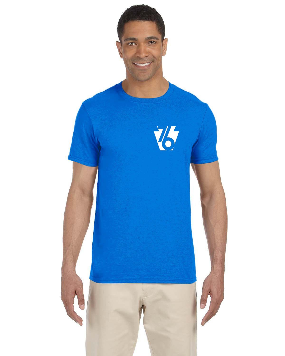 White 76 Keystone (Gildan Adult Softstyle 7.5 oz./lin. yd. T-Shirt | G640)