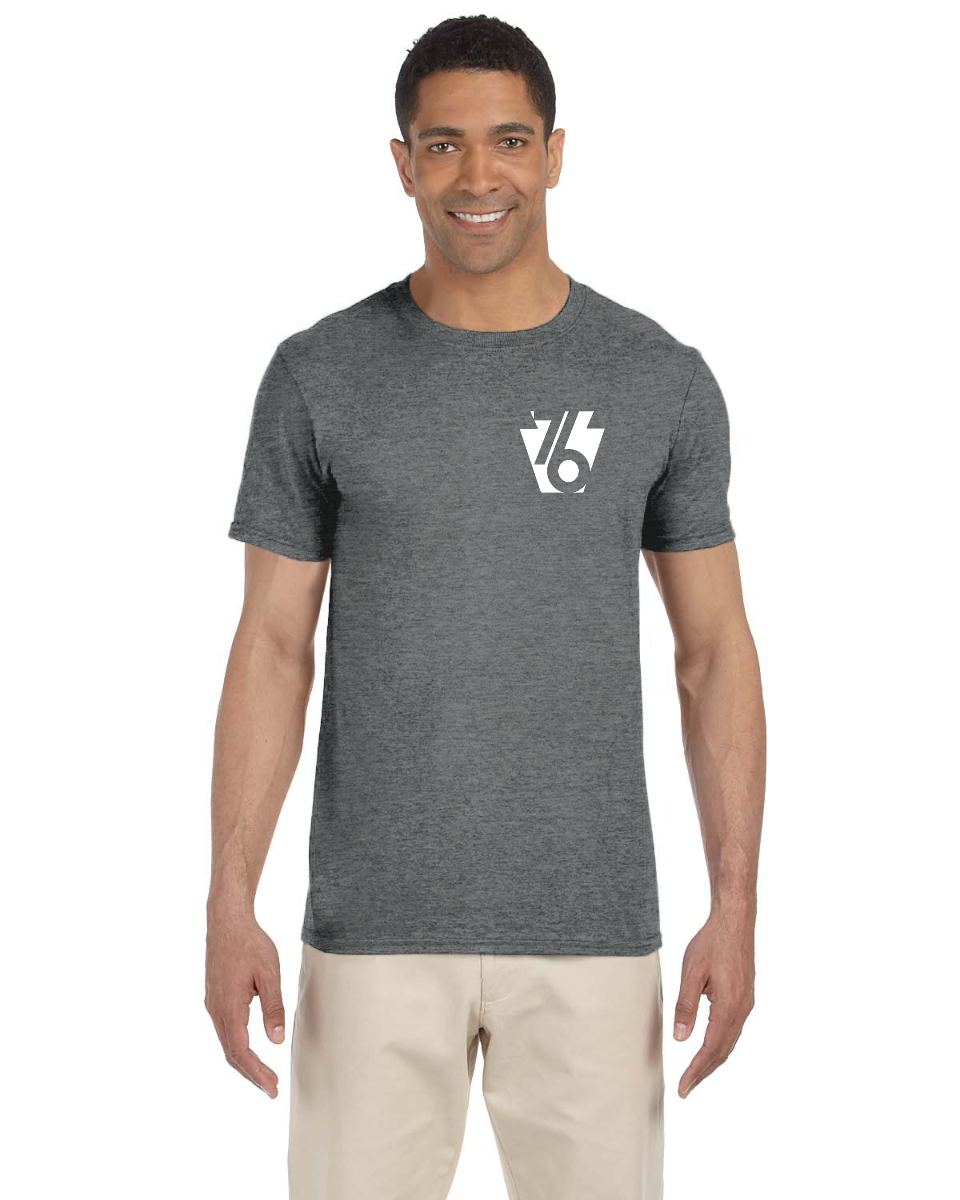 White 76 Keystone (Gildan Adult Softstyle 7.5 oz./lin. yd. T-Shirt | G640)