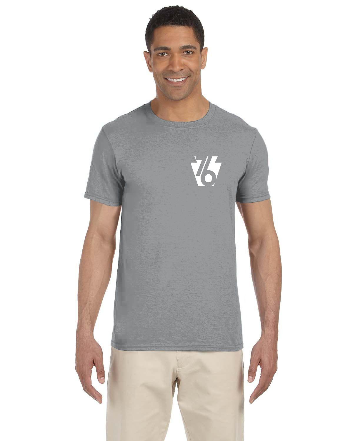 White 76 Keystone (Gildan Adult Softstyle 7.5 oz./lin. yd. T-Shirt | G640)
