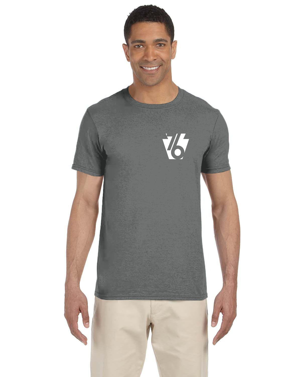 White 76 Keystone (Gildan Adult Softstyle 7.5 oz./lin. yd. T-Shirt | G640)