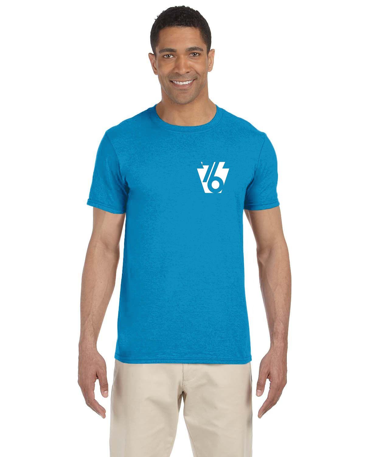 White 76 Keystone (Gildan Adult Softstyle 7.5 oz./lin. yd. T-Shirt | G640)