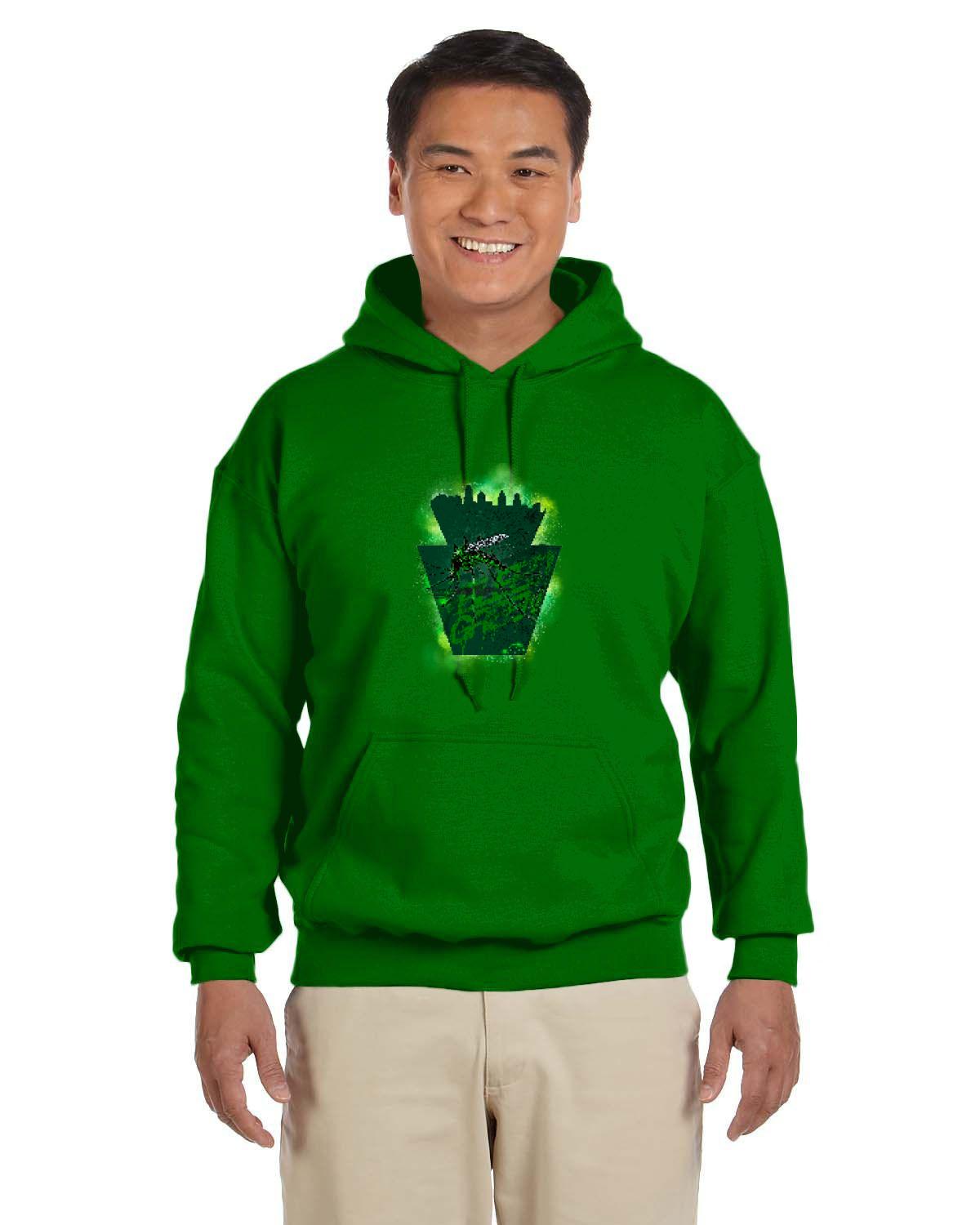 Bleed Green Gildan Adult Heavy Blend 13.3 oz./lin. yd., 50/50 Hood | G185