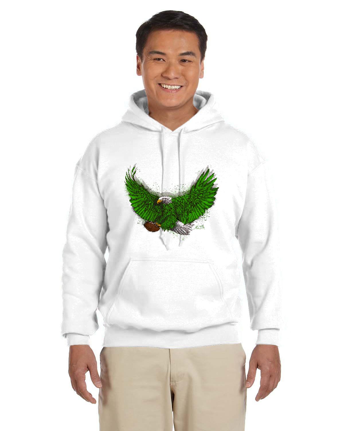 Fly Eagles Fly 2021 Gildan Adult Heavy Blend 13.3 oz./lin. yd., 50/50 Hood | G185