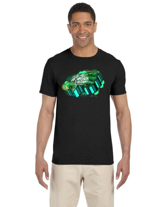 Eagles 3D Gildan Adult Softstyle 7.5 oz./lin. yd. T-Shirt | G640