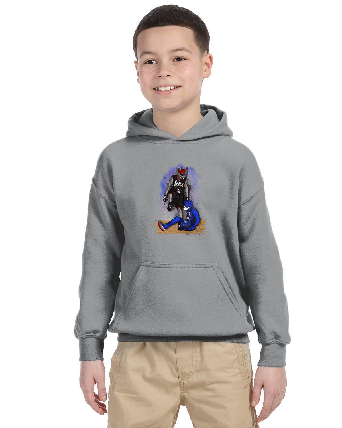 Hip Hop Step Over 76 Gildan Youth Heavy Blend 13.3 oz./lin. yd., 50/50 Hood | G185B
