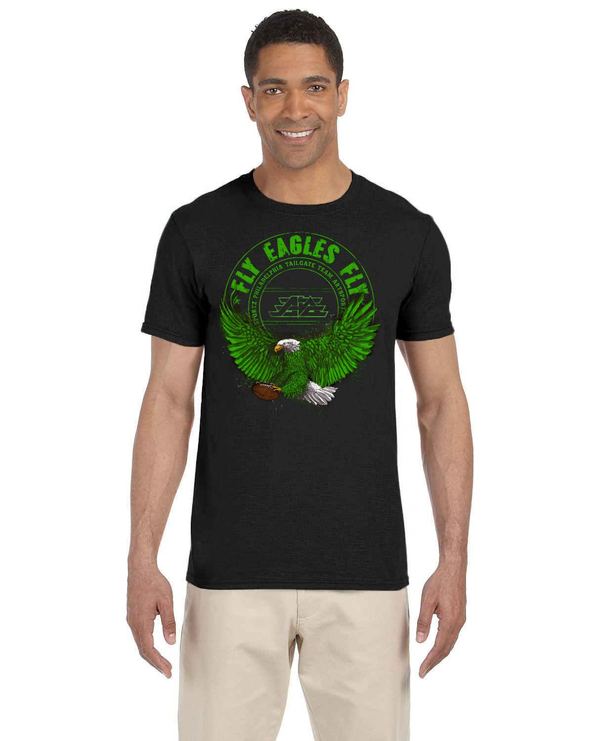 FLY EAGLES FLY 2021 Gildan Adult Softstyle 7.5 oz./lin. yd. T-Shirt | G640.