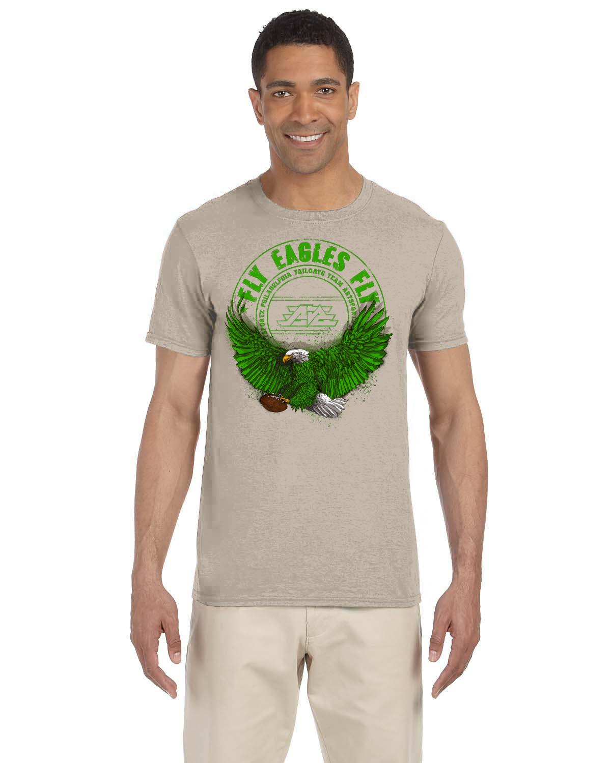 FLY EAGLES FLY 2021 Gildan Adult Softstyle 7.5 oz./lin. yd. T-Shirt | G640.