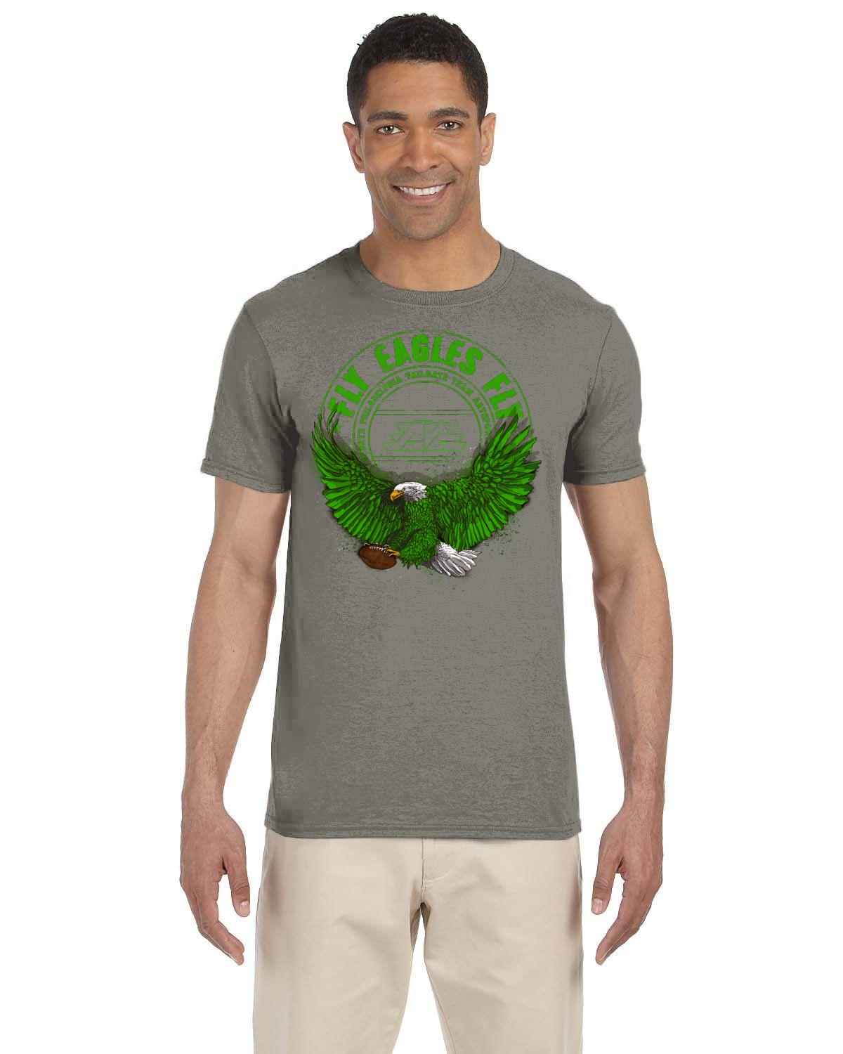 FLY EAGLES FLY 2021 Gildan Adult Softstyle 7.5 oz./lin. yd. T-Shirt | G640.
