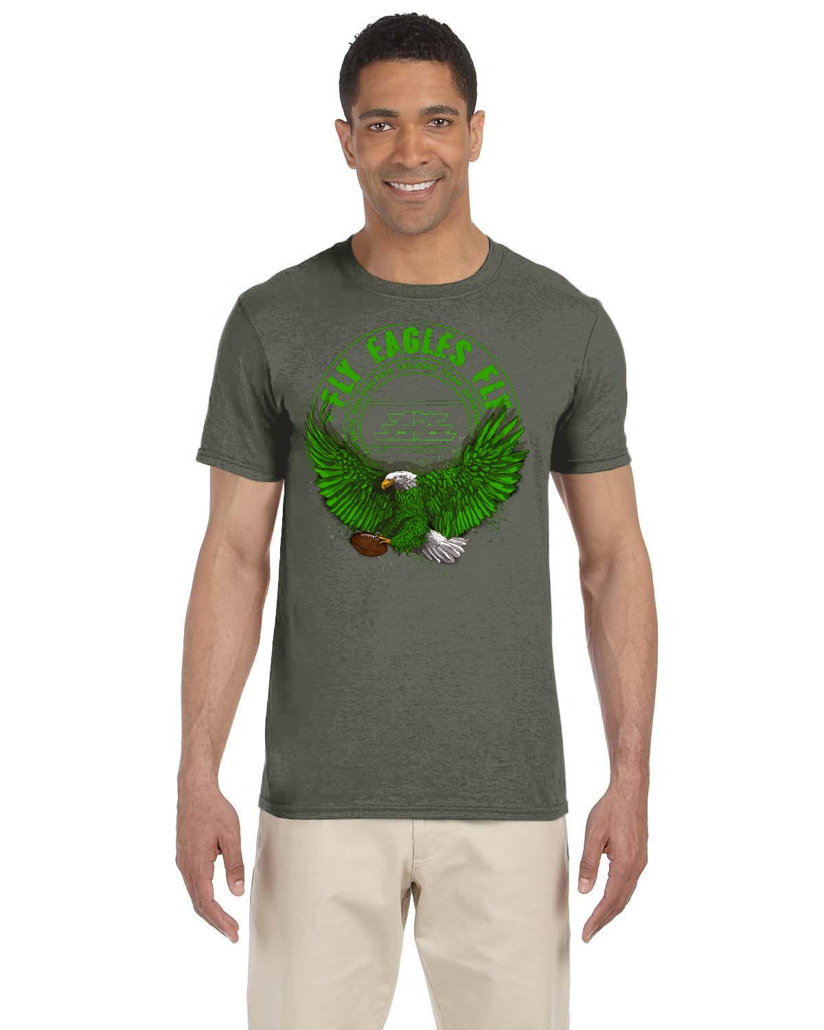 FLY EAGLES FLY 2021 Gildan Adult Softstyle 7.5 oz./lin. yd. T-Shirt | G640.