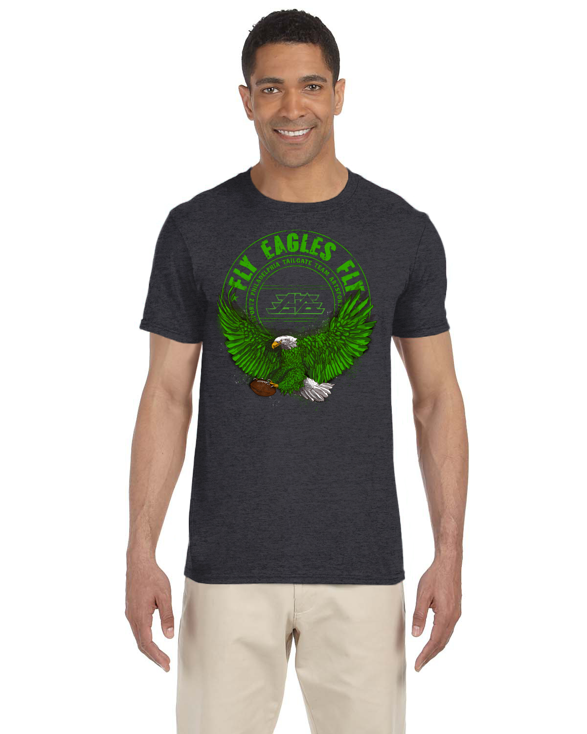 FLY EAGLES FLY 2021 Gildan Adult Softstyle 7.5 oz./lin. yd. T-Shirt | G640.