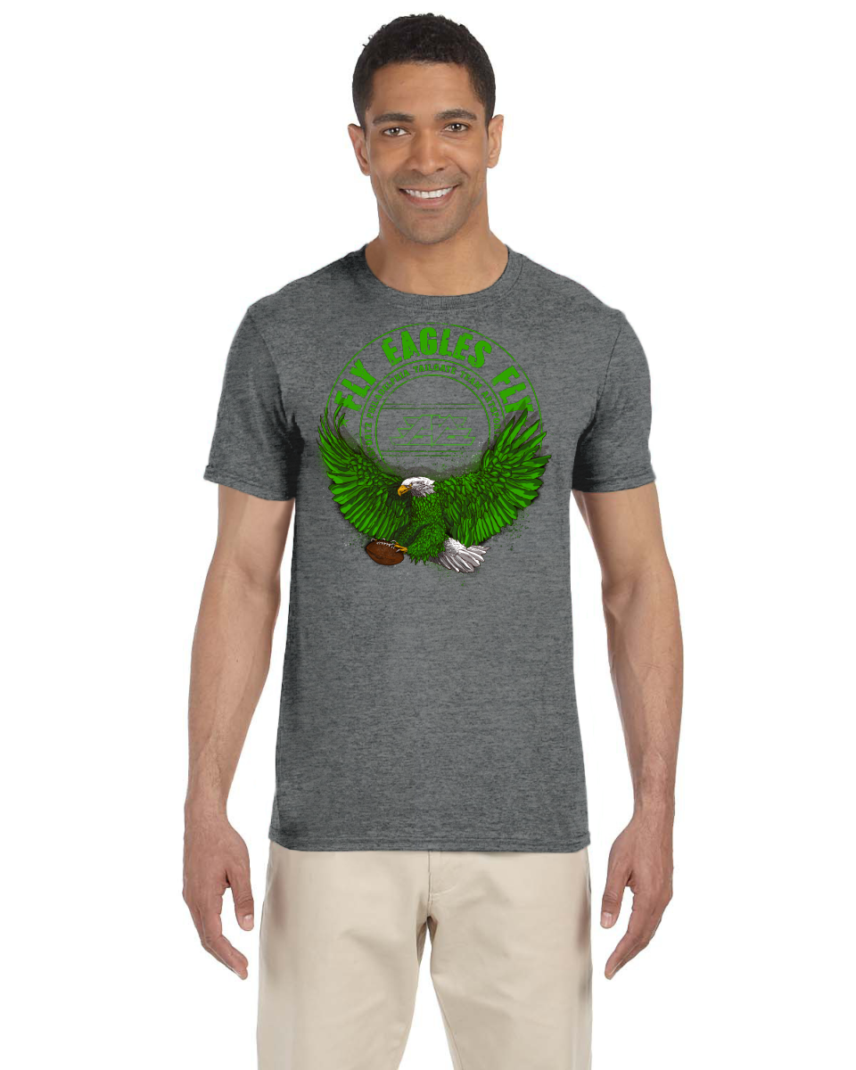 FLY EAGLES FLY 2021 Gildan Adult Softstyle 7.5 oz./lin. yd. T-Shirt | G640.