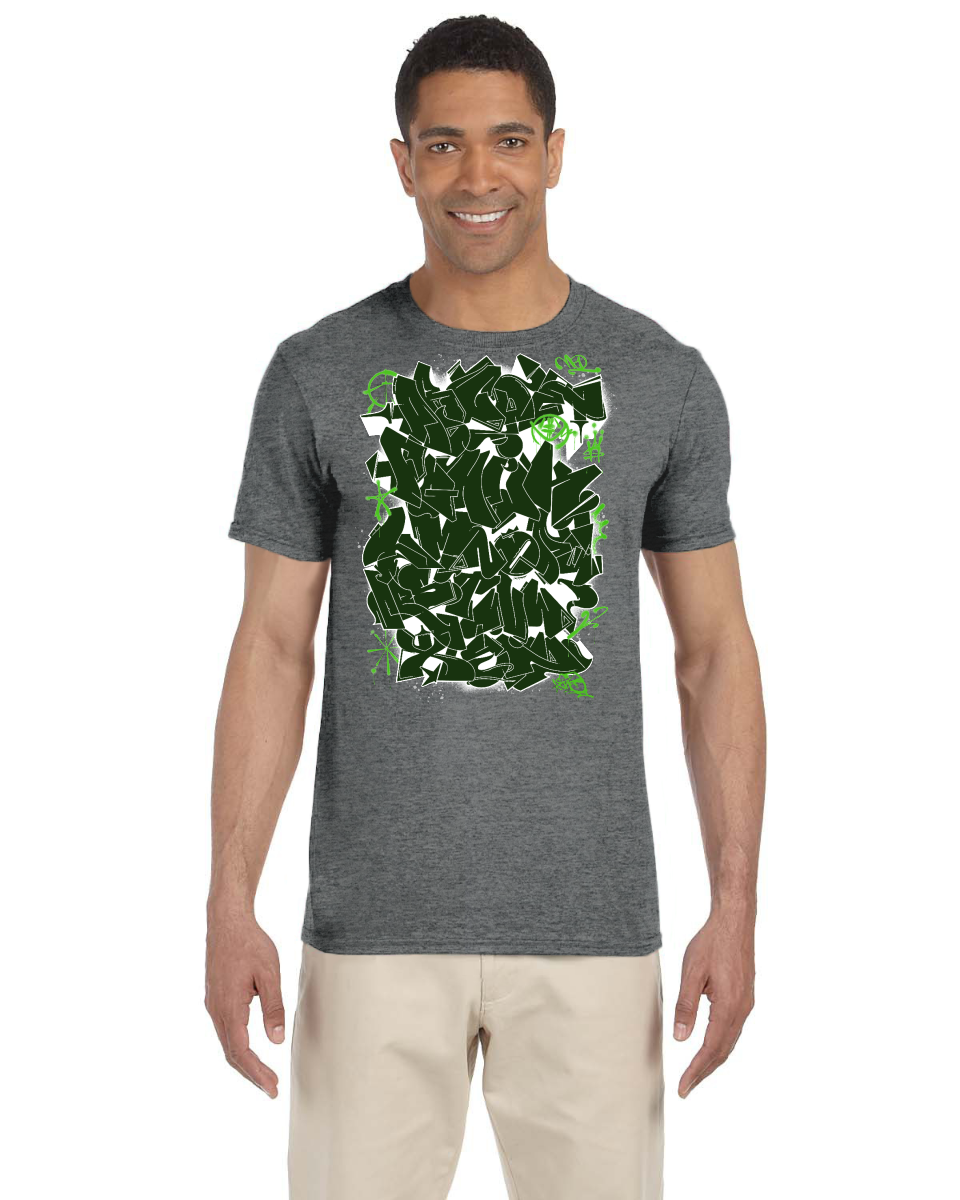 ABC Green Gildan Adult Softstyle 7.5 oz./lin. yd. T-Shirt | G640
