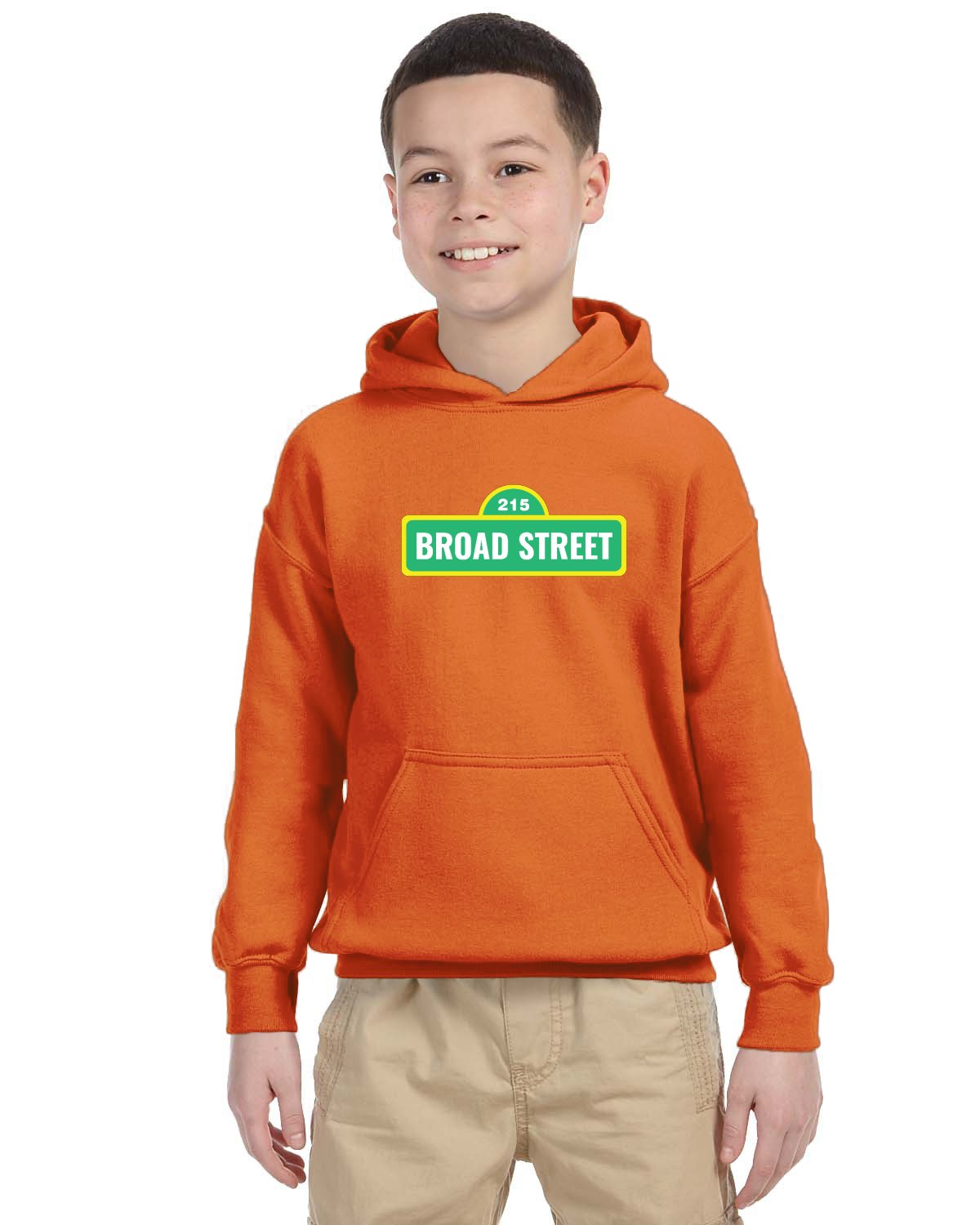 Sunny Dayz AM Gildan Youth Heavy Blend 13.3 oz./lin. yd., 50/50 Hood | G185B
