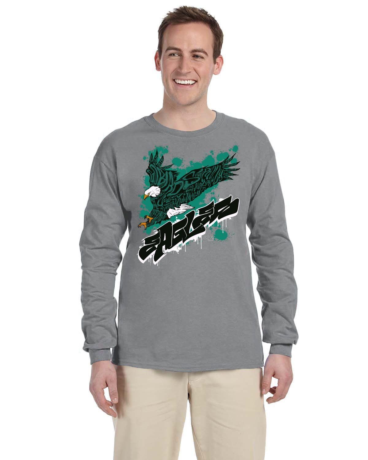 Eagles Fly 2022 Gildan Adult Ultra Cotton 10 oz./lin. yd. Long-Sleeve T-Shirt | G240