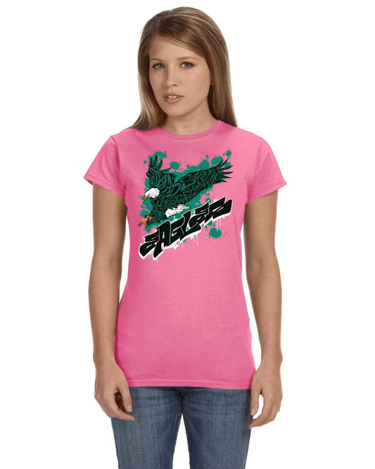 Eagles Fly 2022 Gildan Ladies' Softstyle 7.5 oz./lin. yd. Fitted T-Shirt | G640L