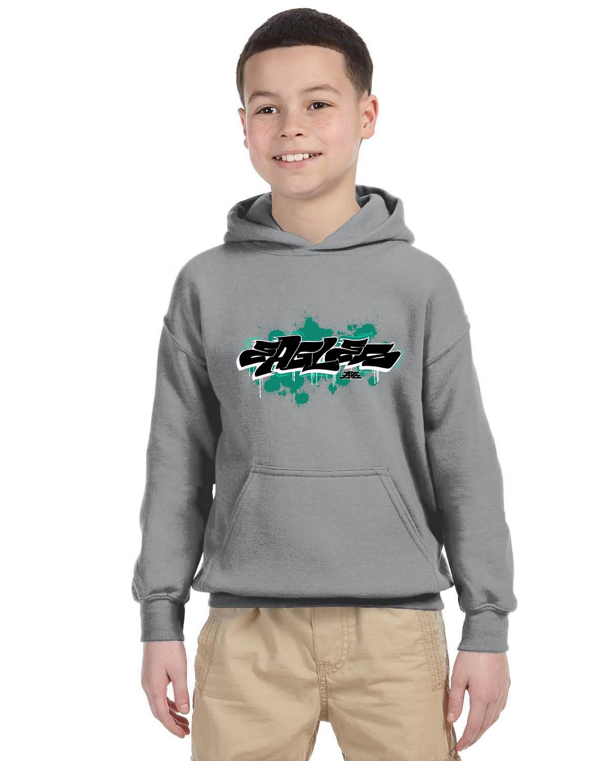 Eagles Fly 2022 Gildan Youth Heavy Blend 13.3 oz./lin. yd., 50/50 Hood | G185B