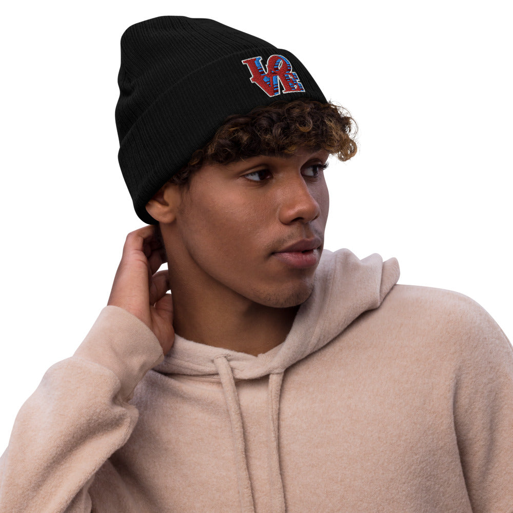Love Park Recycled cuffed beanie