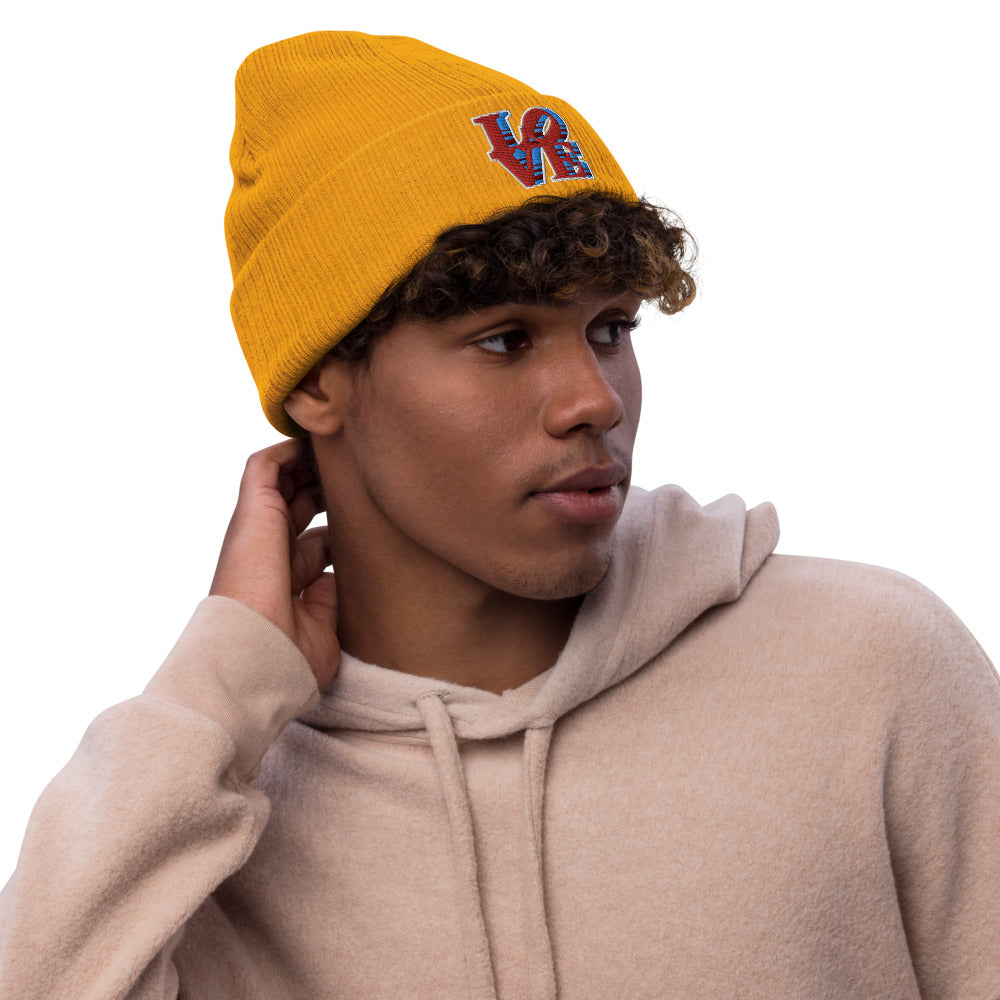 Love Park Recycled cuffed beanie
