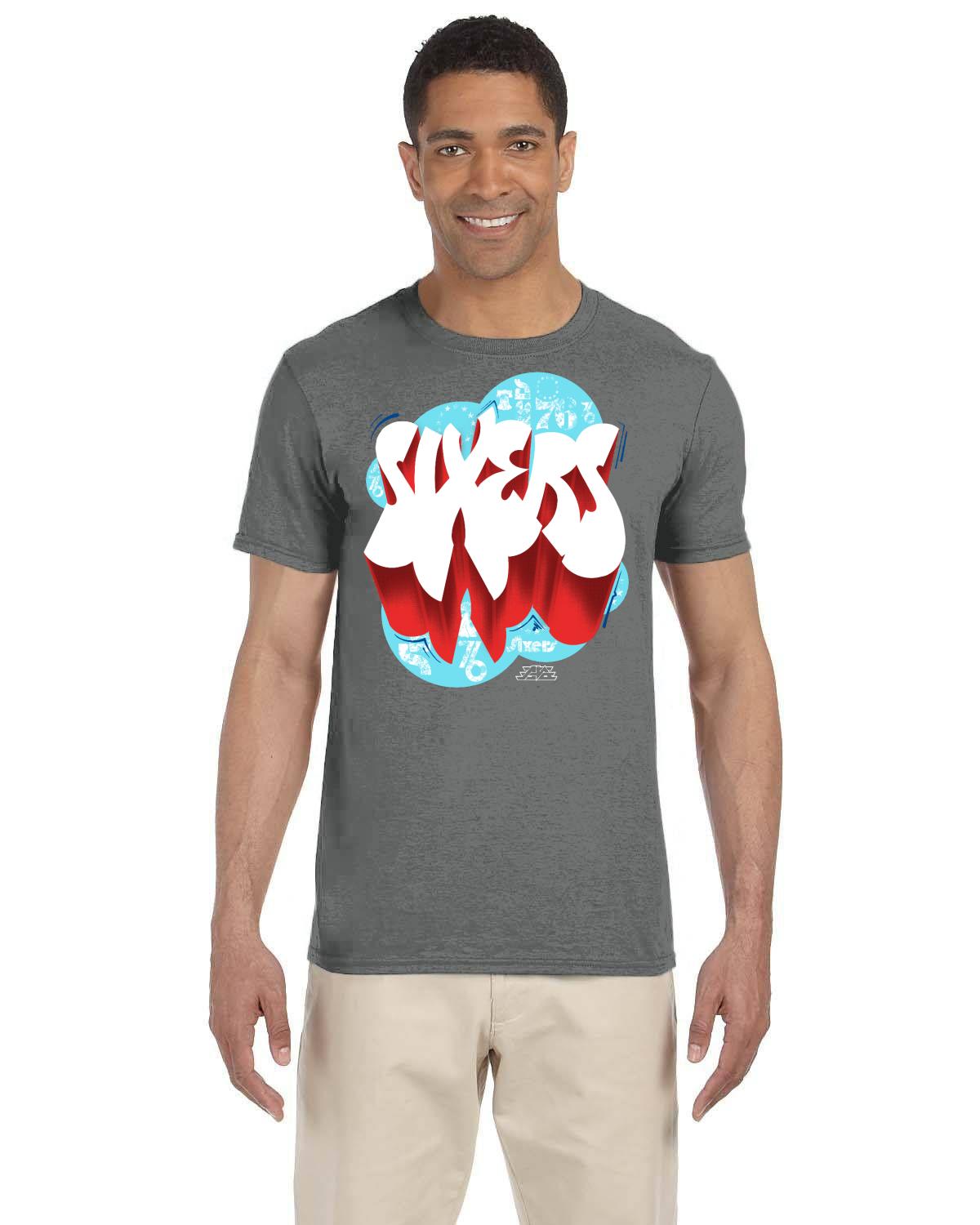 Sixers Tallboy Gildan Adult Softstyle 7.5 oz./lin. yd. T-Shirt | G640
