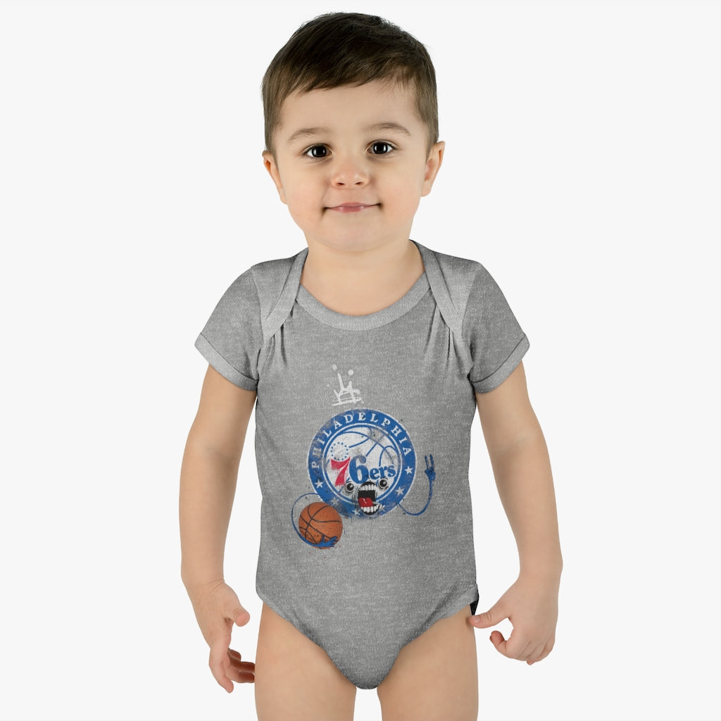 Sixers Monster Infant Baby Rib Bodysuit