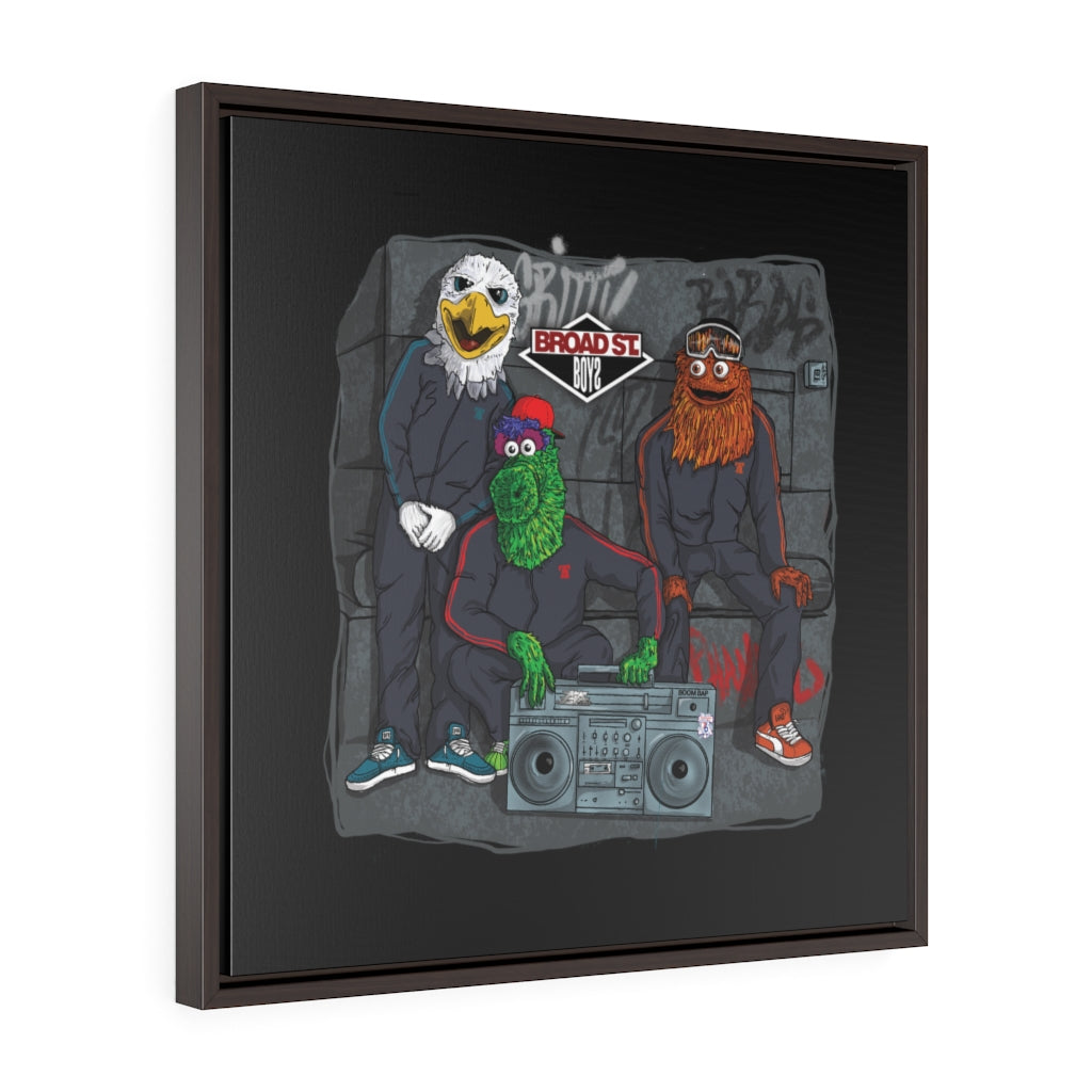 Broad Street Boys - Square Framed Premium Gallery Wrap Canvas