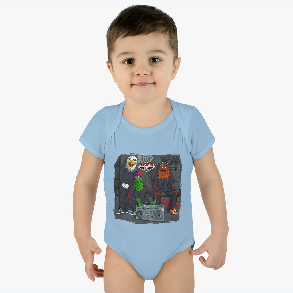 Broad Street Boys Infant Baby Rib Bodysuit