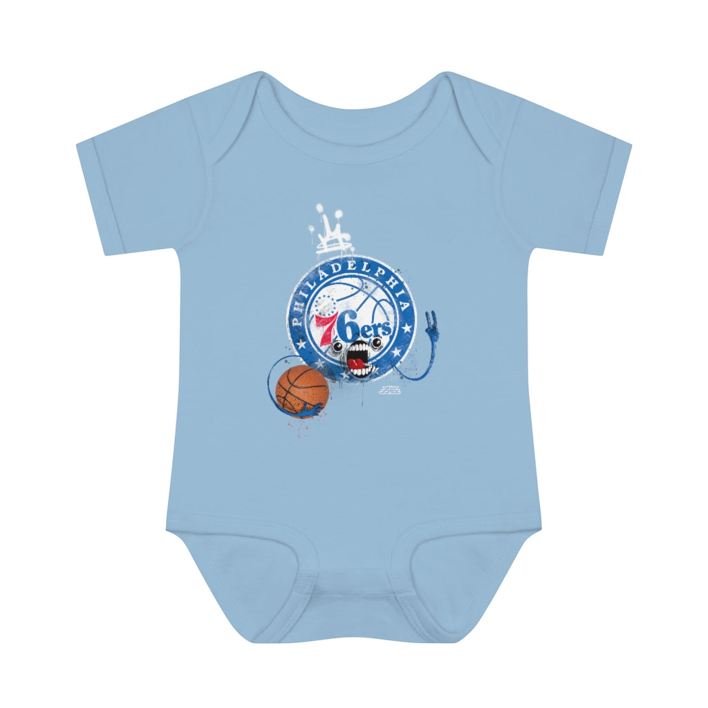 Sixers Monster Infant Baby Rib Bodysuit