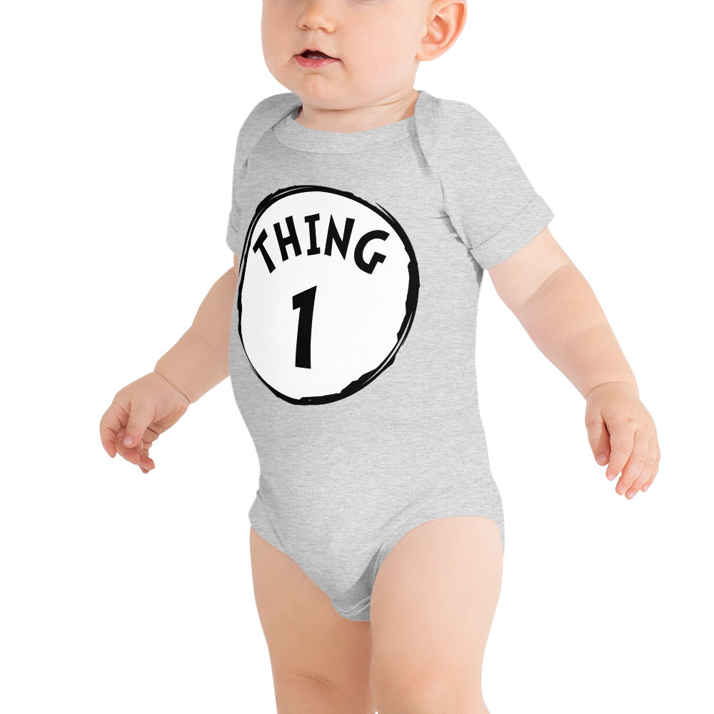 Thing 1 Baby short sleeve one piece