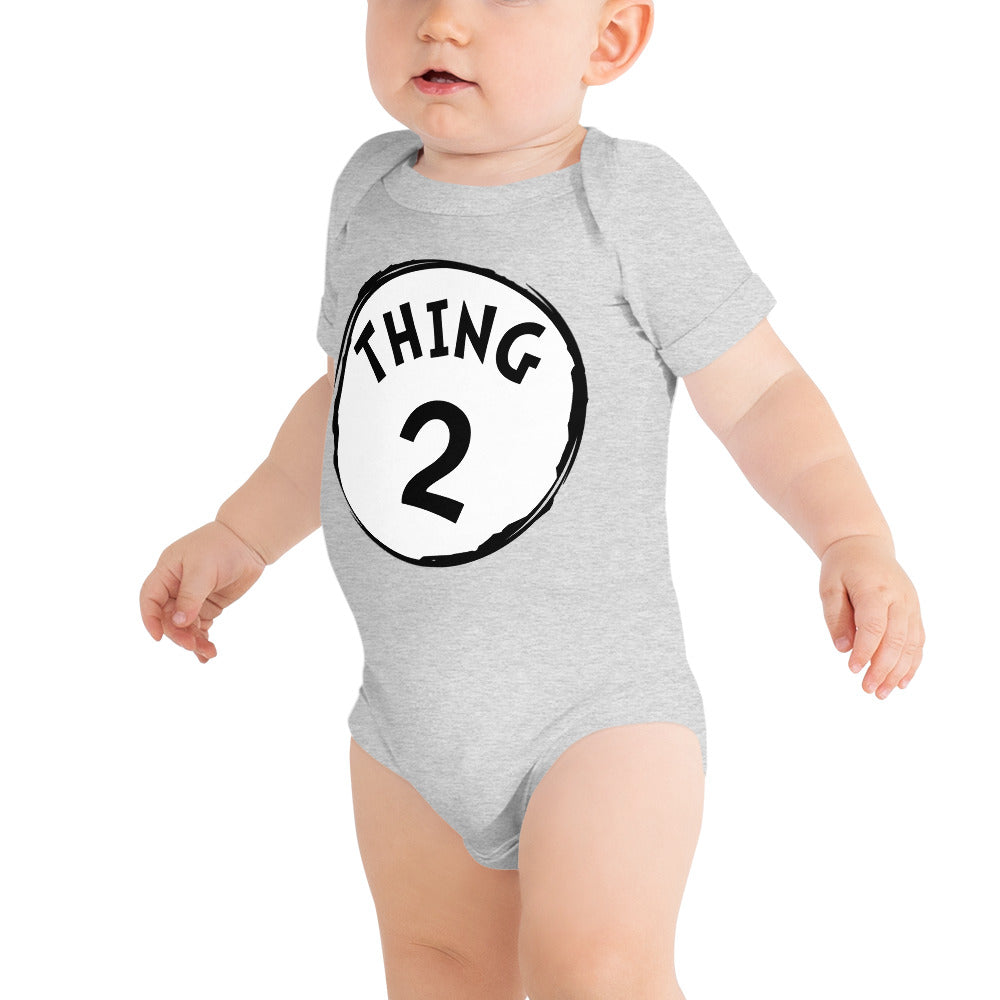 Thing 2 Baby short sleeve one piece
