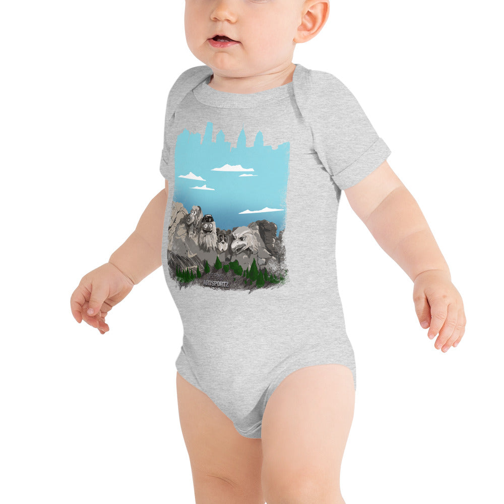 Mt Rushmore Philly Baby short sleeve one piece