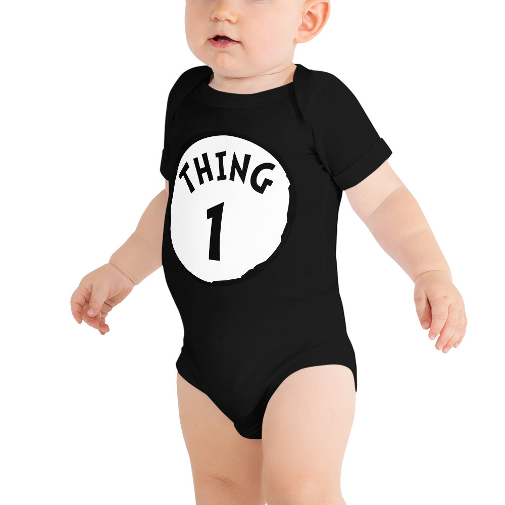 Thing 1 Baby short sleeve one piece