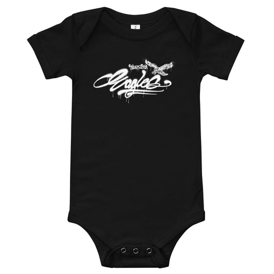 Eagles Script Baby short sleeve one piece