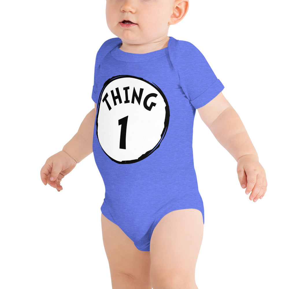 Thing 1 Baby short sleeve one piece