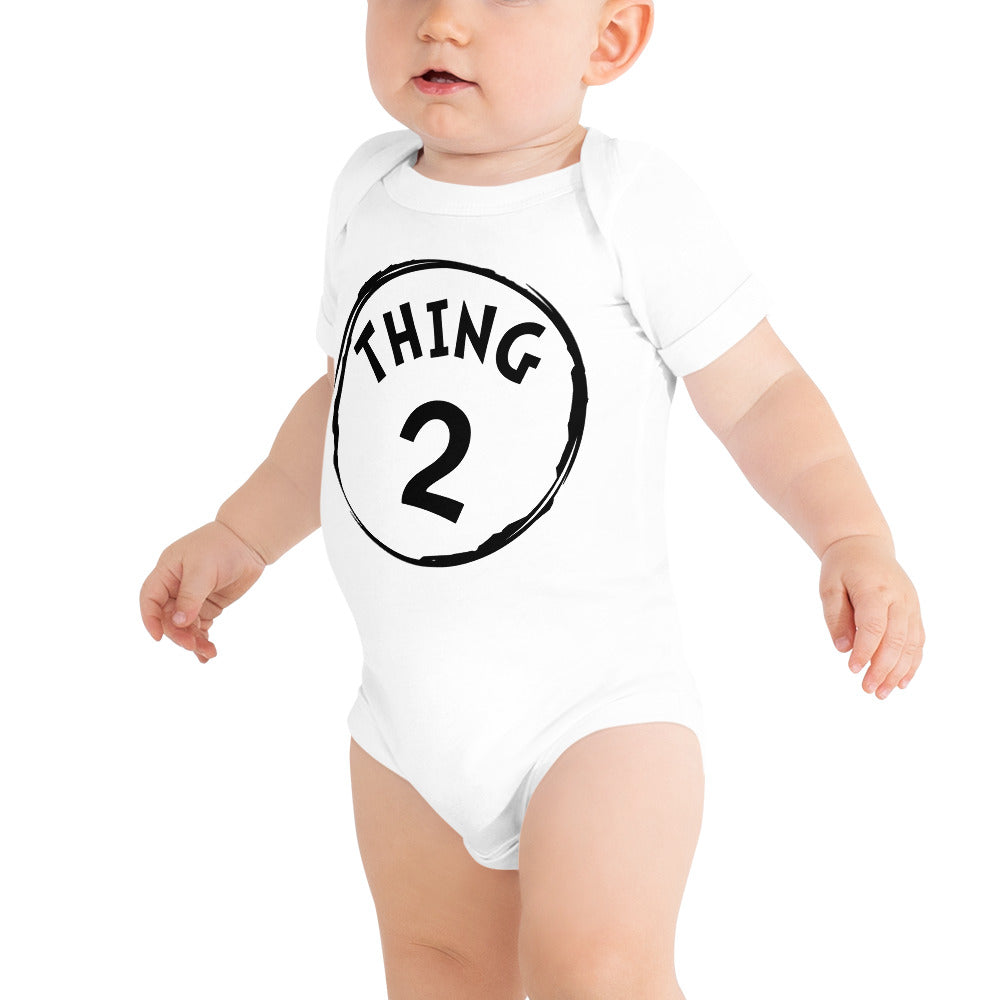 Thing 2 Baby short sleeve one piece