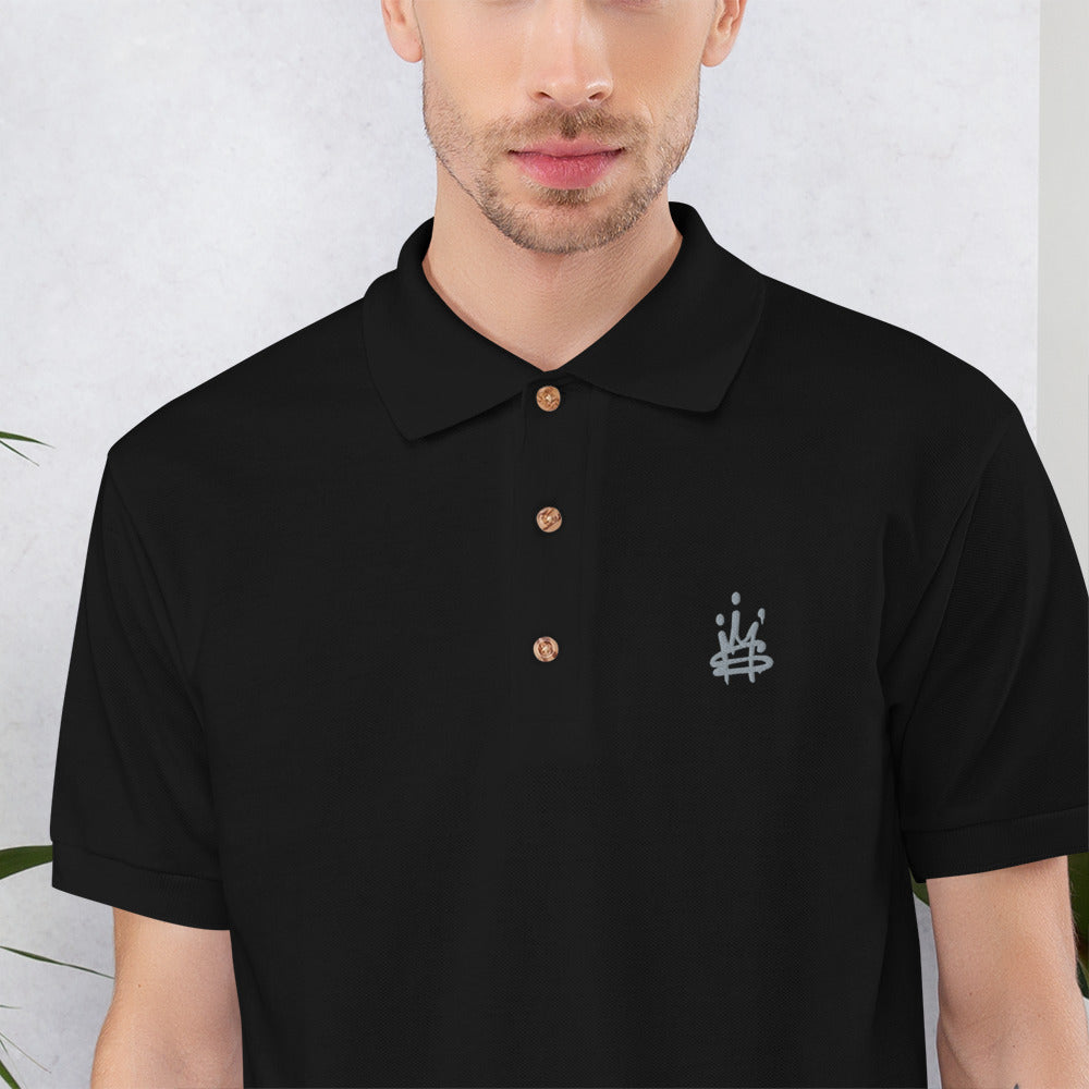 Crown Embroidered Polo Shirt