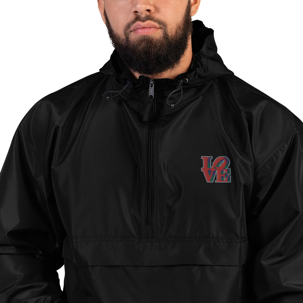 LOVE Embroidered Champion Packable Jacket