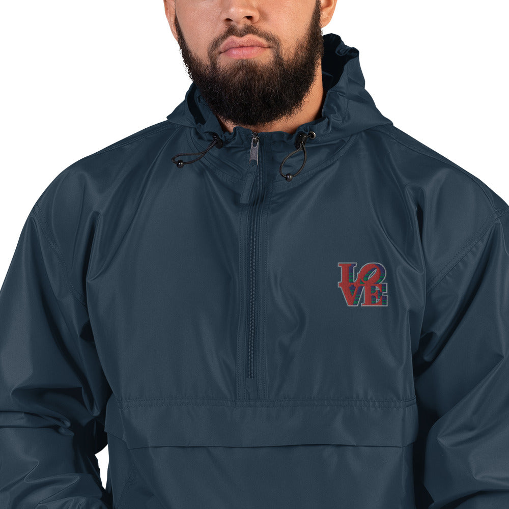LOVE Embroidered Champion Packable Jacket