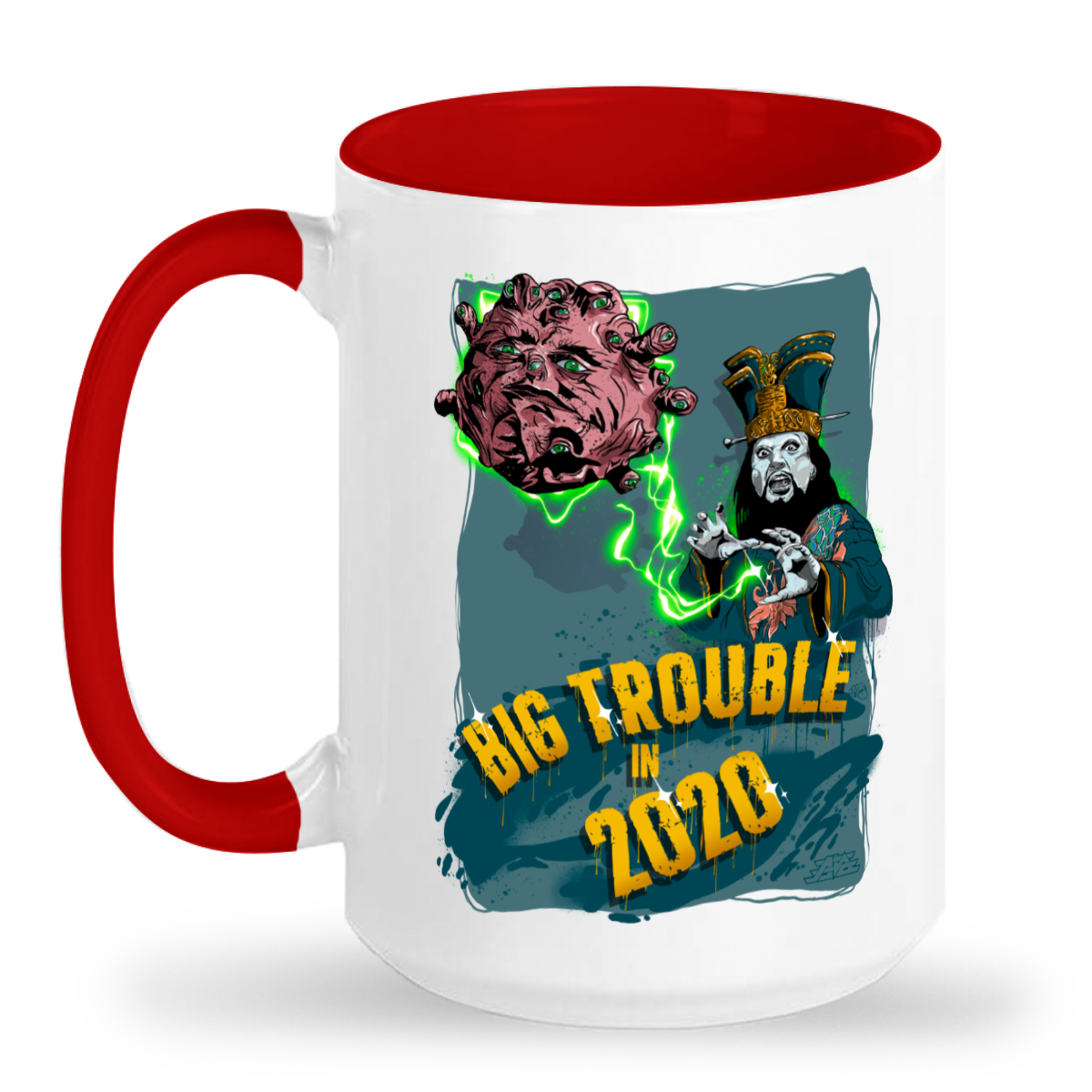 Big Trouble in 2020 Mug Large (Ceramic)