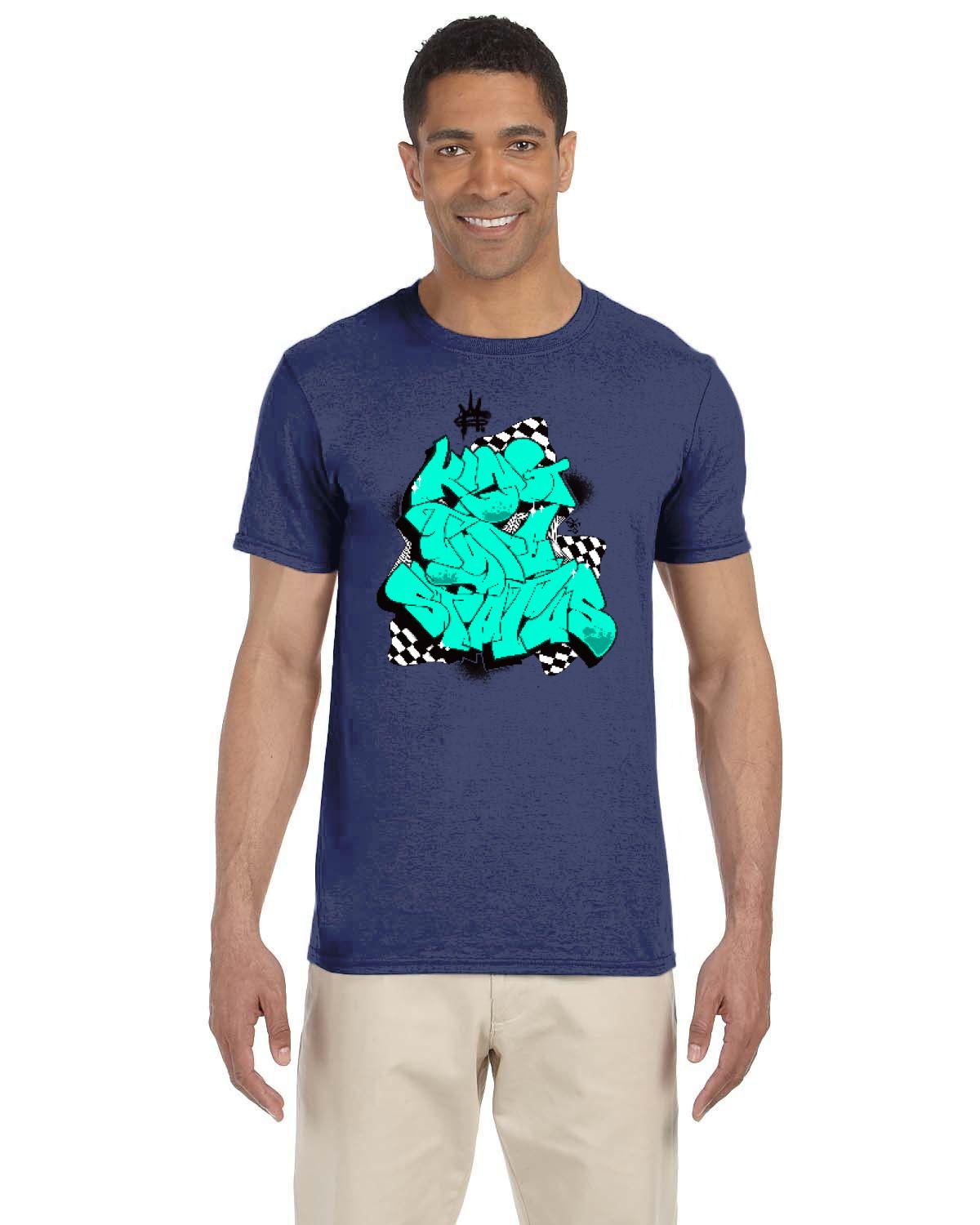 King Type Status Green Tee (Gildan Adult Softstyle 7.5 oz./lin. yd. T-Shirt | G640)