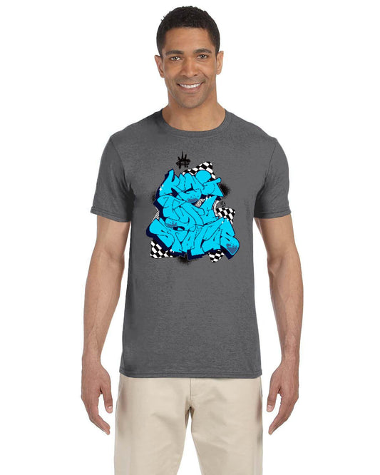 King Type Status Blue Tee (Gildan Adult Softstyle 7.5 oz./lin. yd. T-Shirt | G640)