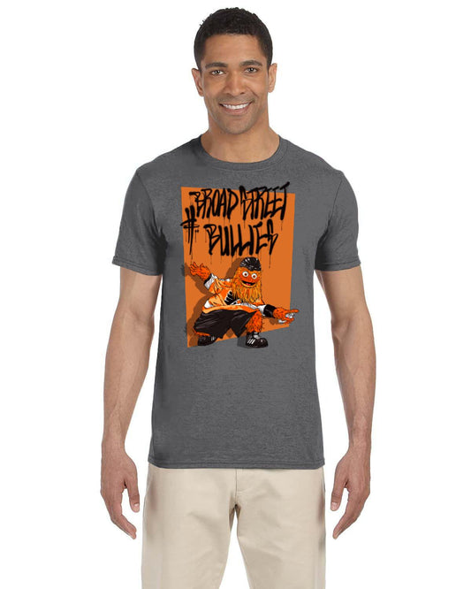 Broad Street Bullies Black Type Tee (Gildan Adult Softstyle 7.5 oz./lin. yd. T-Shirt | G640)
