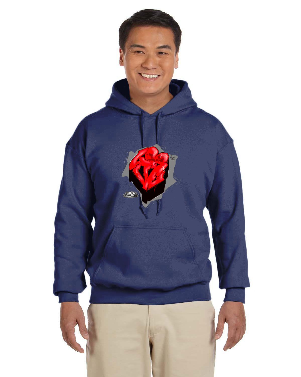 Love Park Forever Hoodie (Gildan Adult Heavy Blend 13.3 oz./lin. yd., 50/50 Hood | G185)