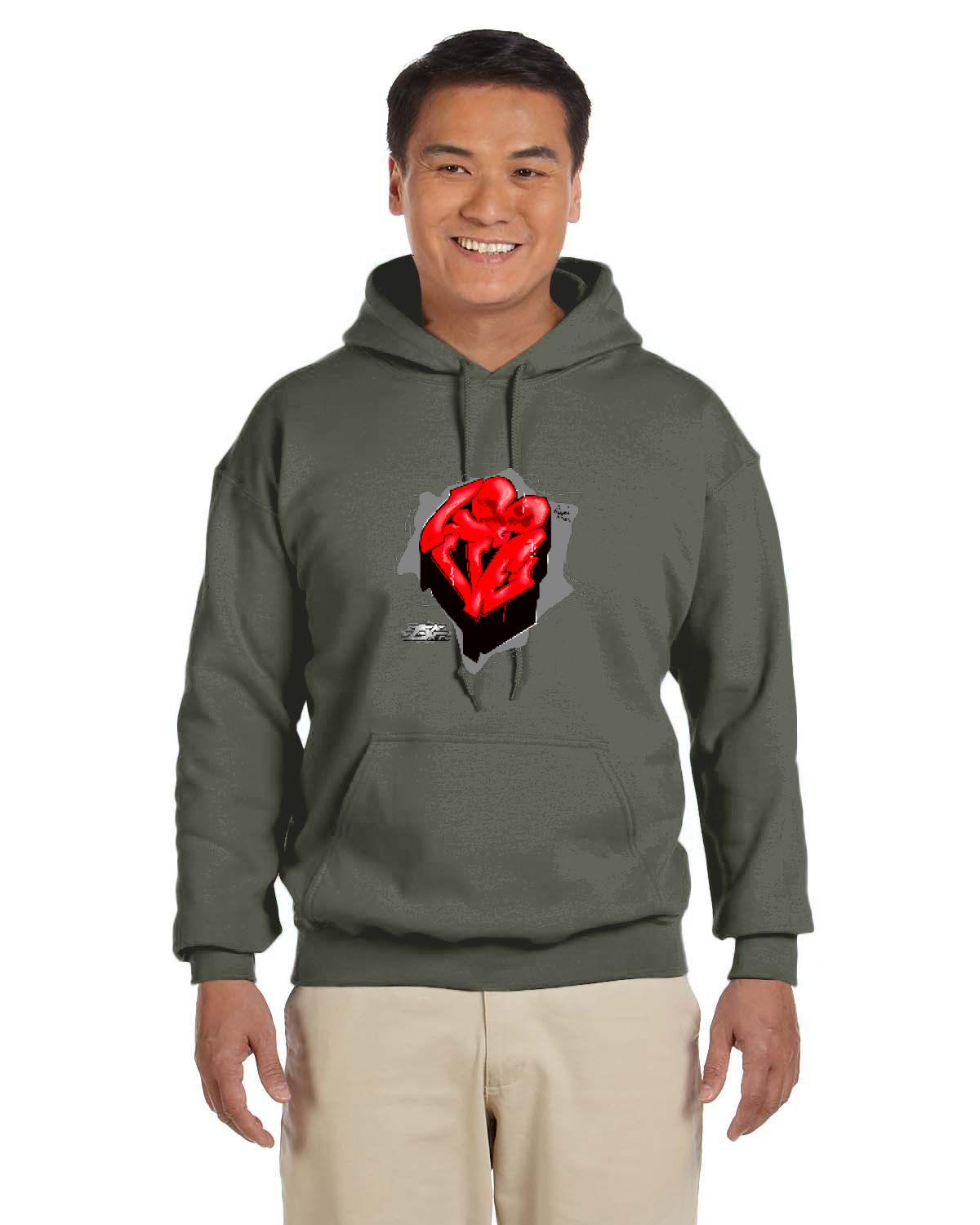 Love Park Forever Hoodie (Gildan Adult Heavy Blend 13.3 oz./lin. yd., 50/50 Hood | G185)