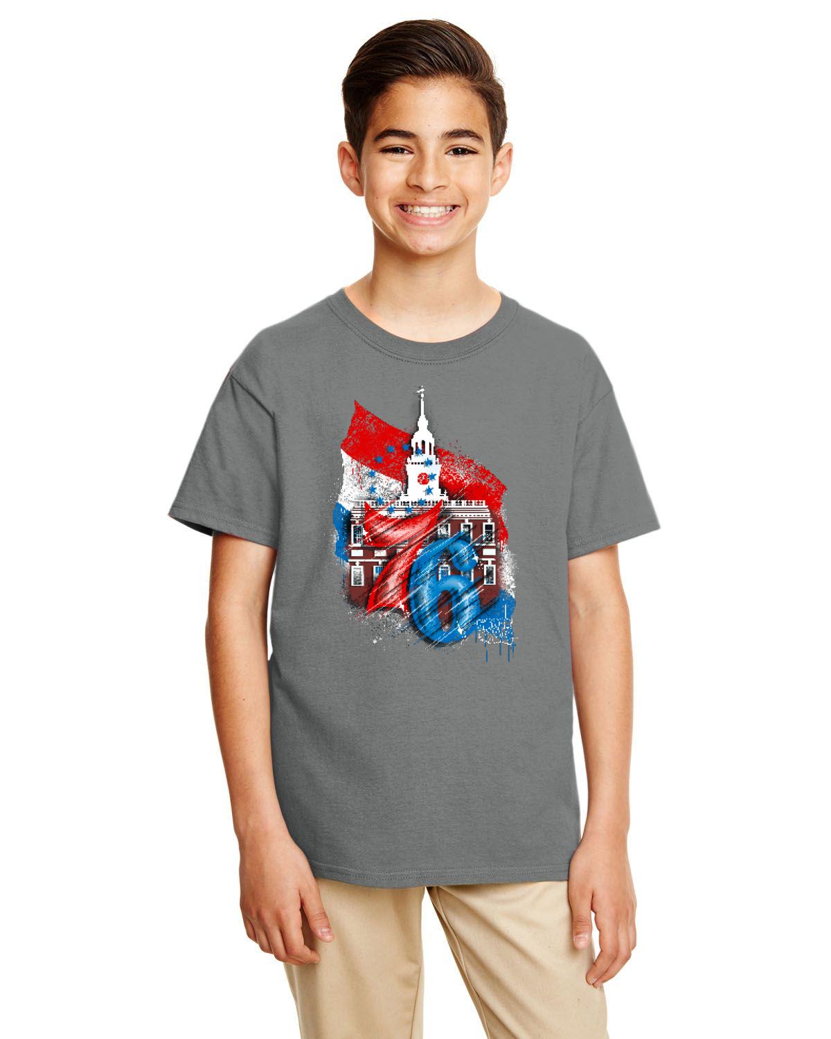 76ers Independence Youth Tee (Gildan Youth Softstyle 7.5 oz./lin. yd. T-Shirt | G645B)