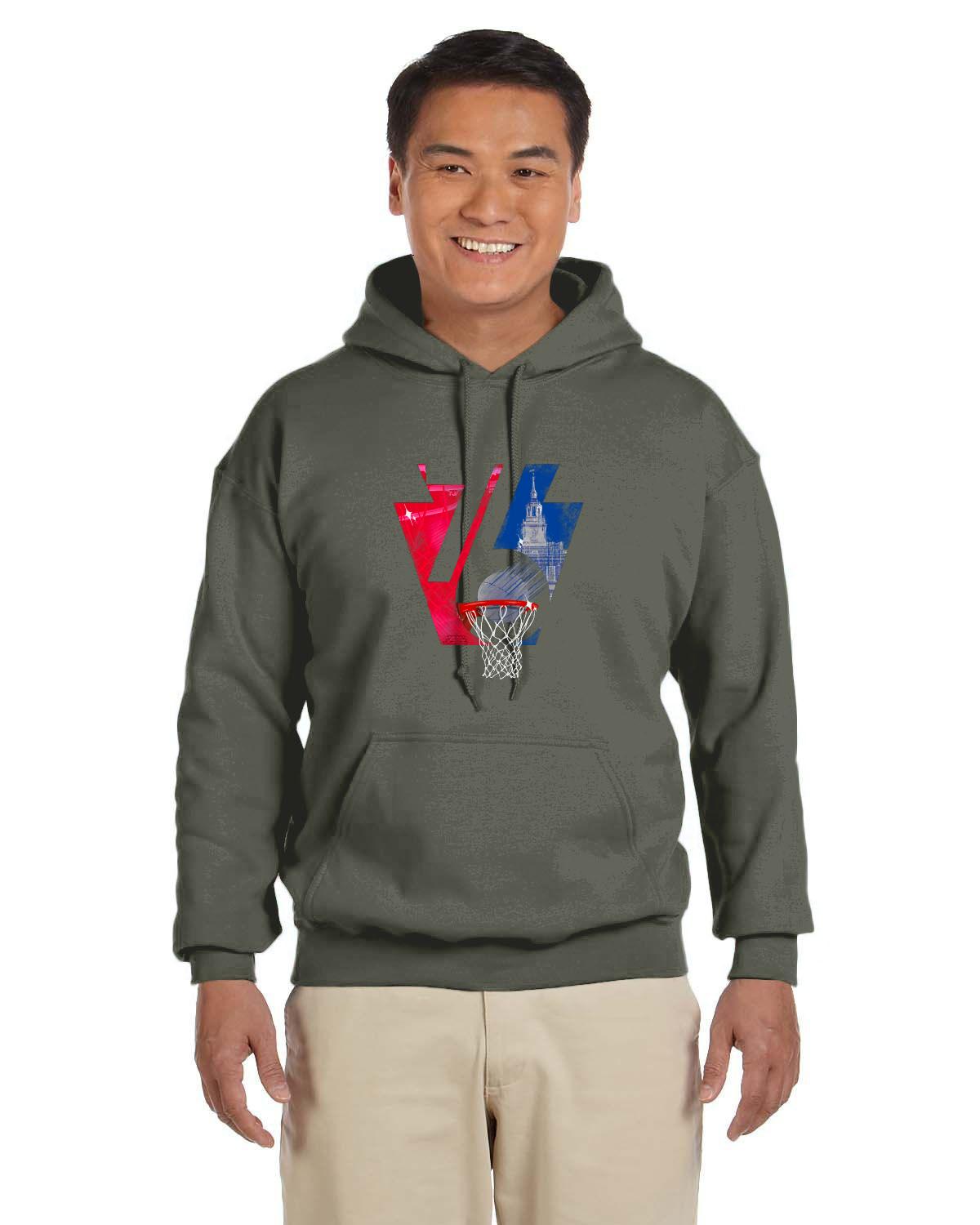 Phila 76 Keystone Hoodie (Gildan Adult Heavy Blend 13.3 oz./lin. yd., 50/50 Hood | G185)